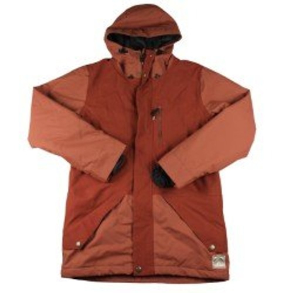 Airblaster Glacier Series Snowboard Jacket Mens S Brick Hooded Ski Coat